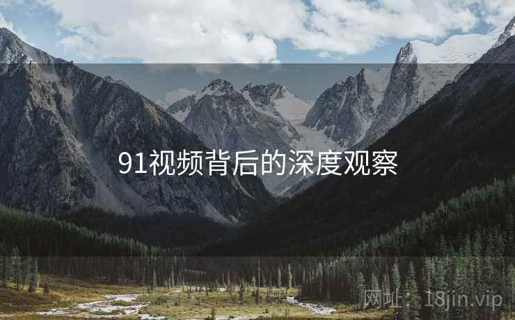 91视频背后的深度观察
