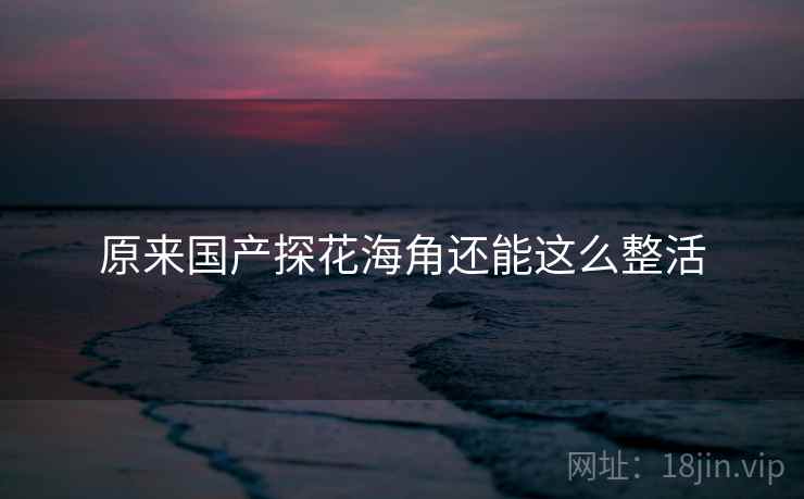 原来国产探花海角还能这么整活
