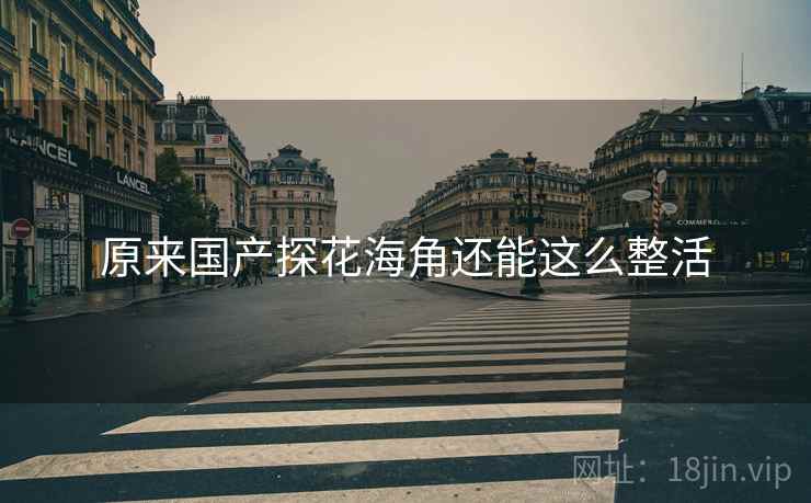 原来国产探花海角还能这么整活