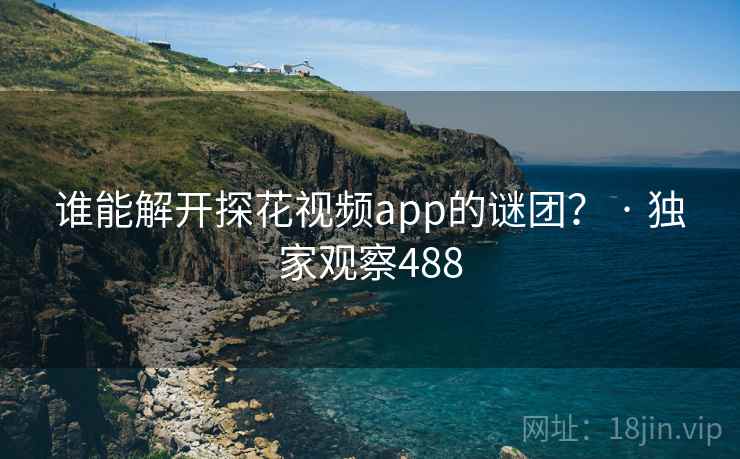 谁能解开探花视频app的谜团? · 独家观察488 谁能解开探花视频app的谜团? · 独家观察488